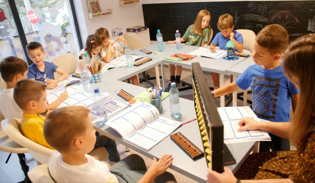 Group lesson at an Abakus partner school