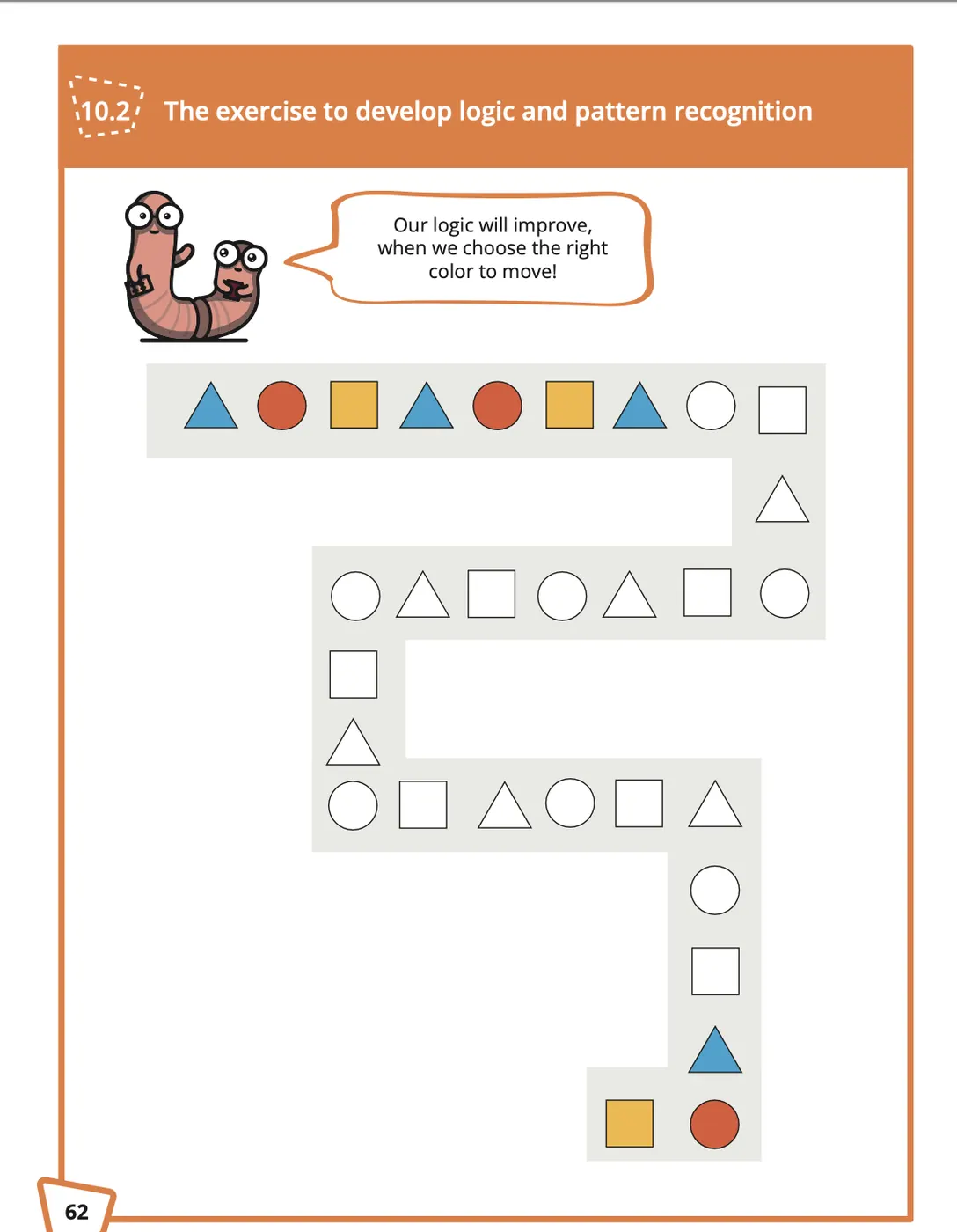 Sample page from an Abakus Math workbook