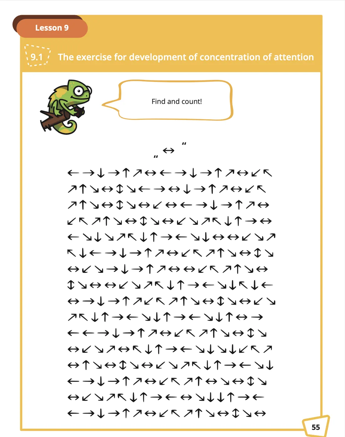 Sample page from an Abakus Math workbook